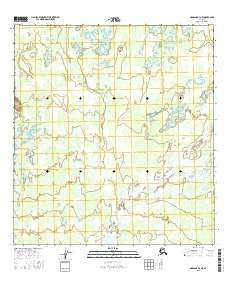 Nabesna D-3 NE Alaska Current topographic map, 1:25000 scale, 7.5 X 7.5 Minute, Year 2016