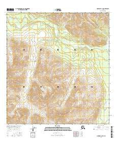 Nabesna D-4 SW Alaska Current topographic map, 1:25000 scale, 7.5 X 7.5 Minute, Year 2016