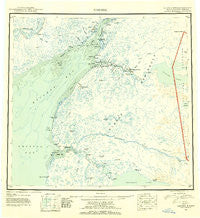 Naknek Alaska Historical topographic map, 1:250000 scale, 1 X 2 Degree, Year 1952