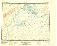 Nulato Alaska Historical topographic map, 1:250000 scale, 1 X 3 Degree, Year 1951