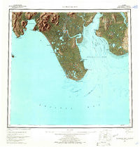 Nushagak Bay Alaska Historical topographic map, 1:250000 scale, 1 X 2 Degree, Year 1951