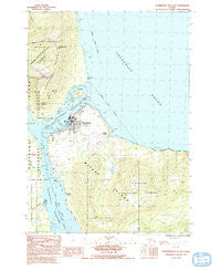 Petersburg D-3 SW Alaska Historical topographic map, 1:25000 scale, 7.5 X 7.5 Minute, Year 1992