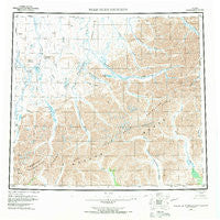 Philip Smith Mountains Alaska Historical topographic map, 1:250000 scale, 1 X 3 Degree, Year 1956