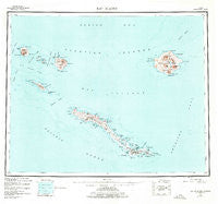 Rat Islands Alaska Historical topographic map, 1:250000 scale, 1 X 2 Degree, Year 1951
