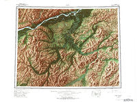 Ruby Alaska Historical topographic map, 1:250000 scale, 1 X 3 Degree, Year 1952