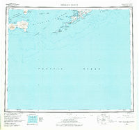 Samalga Island Alaska Historical topographic map, 1:250000 scale, 1 X 2 Degree, Year 1951