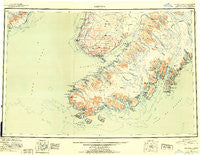 Seldovia Alaska Historical topographic map, 1:250000 scale, 1 X 3 Degree, Year 1951