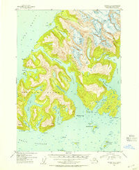 Seward D-3 Alaska Historical topographic map, 1:63360 scale, 15 X 15 Minute, Year 1952