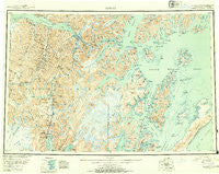 Seward Alaska Historical topographic map, 1:250000 scale, 1 X 3 Degree, Year 1951