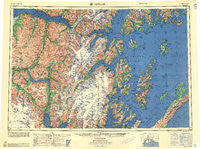 Seward Alaska Historical topographic map, 1:250000 scale, 1 X 3 Degree, Year 1959