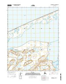 Shishmaref B-1 NE Alaska Current topographic map, 1:25000 scale, 7.5 X 7.5 Minute, Year 2014