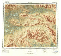 Shungnak Alaska Historical topographic map, 1:250000 scale, 1 X 3 Degree, Year 1955