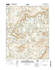 Shungnak B-6 NE Alaska Current topographic map, 1:25000 scale, 7.5 X 7.5 Minute, Year 2015