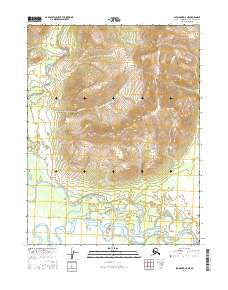 Shungnak D-2 NE Alaska Current topographic map, 1:25000 scale, 7.5 X 7.5 Minute, Year 2016