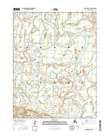 Shungnak D-4 NE Alaska Current topographic map, 1:25000 scale, 7.5 X 7.5 Minute, Year 2016