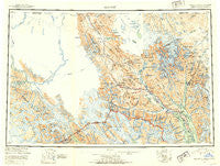 Skagway Alaska Historical topographic map, 1:250000 scale, 1 X 3 Degree, Year 1952