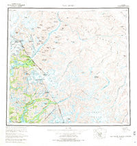Taku River Alaska Historical topographic map, 1:250000 scale, 1 X 2 Degree, Year 1960
