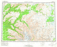 Talkeetna Mountains Alaska Historical topographic map, 1:250000 scale, 1 X 3 Degree, Year 1954