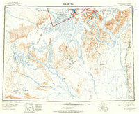 Talkeetna Alaska Historical topographic map, 1:250000 scale, 1 X 3 Degree, Year 1950