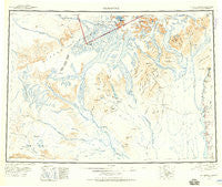 Talkeetna Alaska Historical topographic map, 1:250000 scale, 1 X 3 Degree, Year 1950