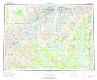 Talkeetna Alaska Historical topographic map, 1:250000 scale, 1 X 3 Degree, Year 1958