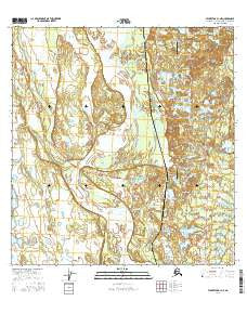 Talkeetna A-1 NE Alaska Current topographic map, 1:25000 scale, 7.5 X 7.5 Minute, Year 2016