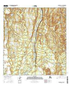 Talkeetna B-1 NE Alaska Current topographic map, 1:25000 scale, 7.5 X 7.5 Minute, Year 2016