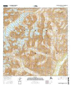 Talkeetna Mountains A-3 SW Alaska Current topographic map, 1:25000 scale, 7.5 X 7.5 Minute, Year 2016