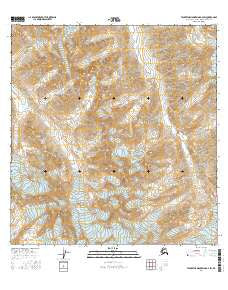 Talkeetna Mountains A-4 SW Alaska Current topographic map, 1:25000 scale, 7.5 X 7.5 Minute, Year 2016