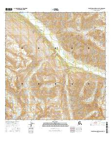Talkeetna Mountains A-5 NE Alaska Current topographic map, 1:25000 scale, 7.5 X 7.5 Minute, Year 2016