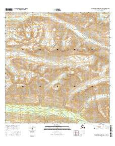 Talkeetna Mountains A-5 SW Alaska Current topographic map, 1:25000 scale, 7.5 X 7.5 Minute, Year 2016