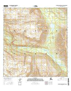 Talkeetna Mountains B-5 SW Alaska Current topographic map, 1:25000 scale, 7.5 X 7.5 Minute, Year 2016