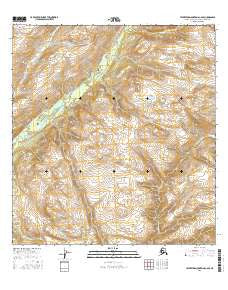 Talkeetna Mountains C-6 SE Alaska Current topographic map, 1:25000 scale, 7.5 X 7.5 Minute, Year 2016