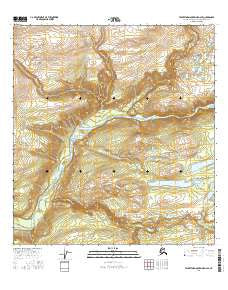 Talkeetna Mountains D-4 SE Alaska Current topographic map, 1:25000 scale, 7.5 X 7.5 Minute, Year 2016