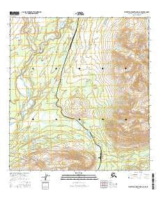 Talkeetna Mountains D-6 NE Alaska Current topographic map, 1:25000 scale, 7.5 X 7.5 Minute, Year 2016