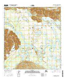 Tanacross A-3 NW Alaska Current topographic map, 1:25000 scale, 7.5 X 7.5 Minute, Year 2016