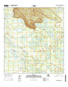 Tanacross A-3 SW Alaska Current topographic map, 1:25000 scale, 7.5 X 7.5 Minute, Year 2016