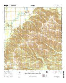 Tanacross A-4 NW Alaska Current topographic map, 1:25000 scale, 7.5 X 7.5 Minute, Year 2016