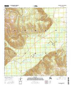 Tanacross A-5 NE Alaska Current topographic map, 1:25000 scale, 7.5 X 7.5 Minute, Year 2016