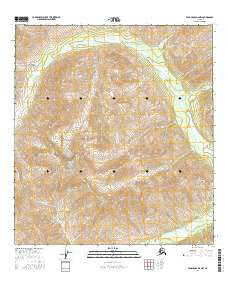 Tanacross A-6 NW Alaska Current topographic map, 1:25000 scale, 7.5 X 7.5 Minute, Year 2016