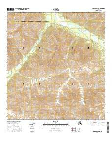 Tanacross A-6 SE Alaska Current topographic map, 1:25000 scale, 7.5 X 7.5 Minute, Year 2016