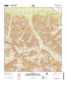 Tanacross B-6 SE Alaska Current topographic map, 1:25000 scale, 7.5 X 7.5 Minute, Year 2016