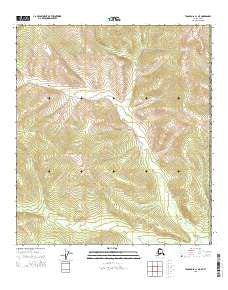 Tanacross C-1 NE Alaska Current topographic map, 1:25000 scale, 7.5 X 7.5 Minute, Year 2015