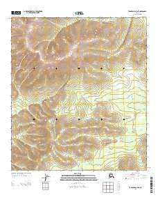 Tanacross C-5 NE Alaska Current topographic map, 1:25000 scale, 7.5 X 7.5 Minute, Year 2013