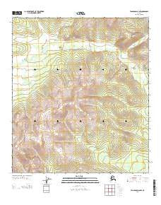 Tanacross D-5 NW Alaska Current topographic map, 1:25000 scale, 7.5 X 7.5 Minute, Year 2013