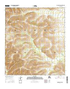 Tanacross D-5 SW Alaska Current topographic map, 1:25000 scale, 7.5 X 7.5 Minute, Year 2016