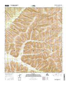 Tanacross D-6 SE Alaska Current topographic map, 1:25000 scale, 7.5 X 7.5 Minute, Year 2016