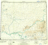 Tanana Alaska Historical topographic map, 1:250000 scale, 1 X 3 Degree, Year 1951