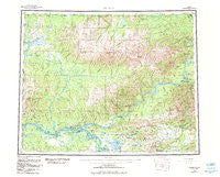 Tanana Alaska Historical topographic map, 1:250000 scale, 1 X 3 Degree, Year 1960