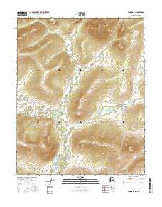 Tanana D-6 NW Alaska Current topographic map, 1:25000 scale, 7.5 X 7.5 Minute, Year 2016